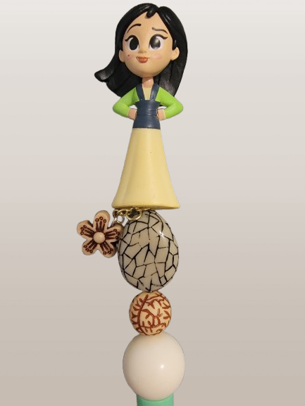 Beaded Pen – "Fa Mulan" Edition
