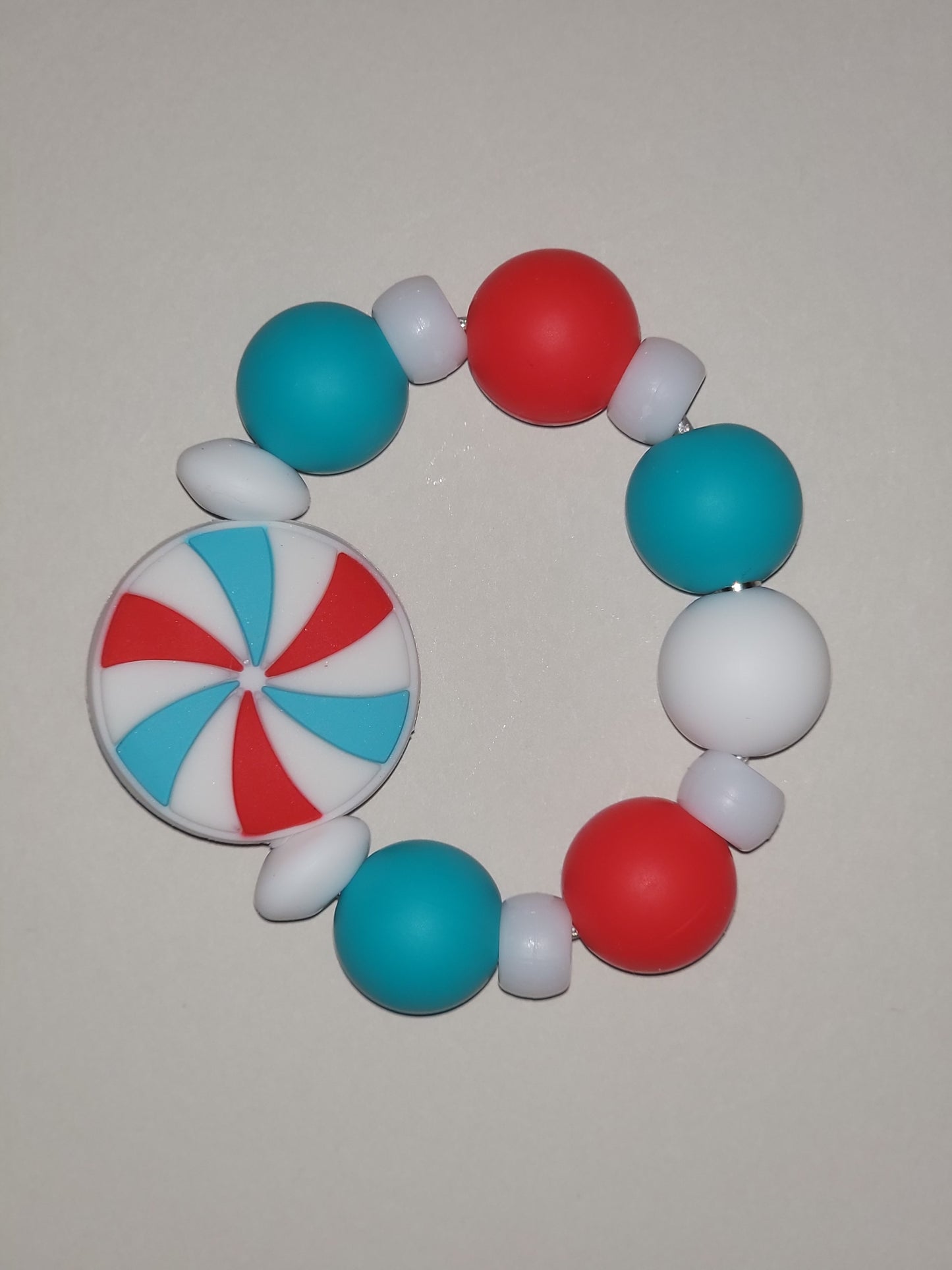 Patriotic Pinwheel Tumbler Charm