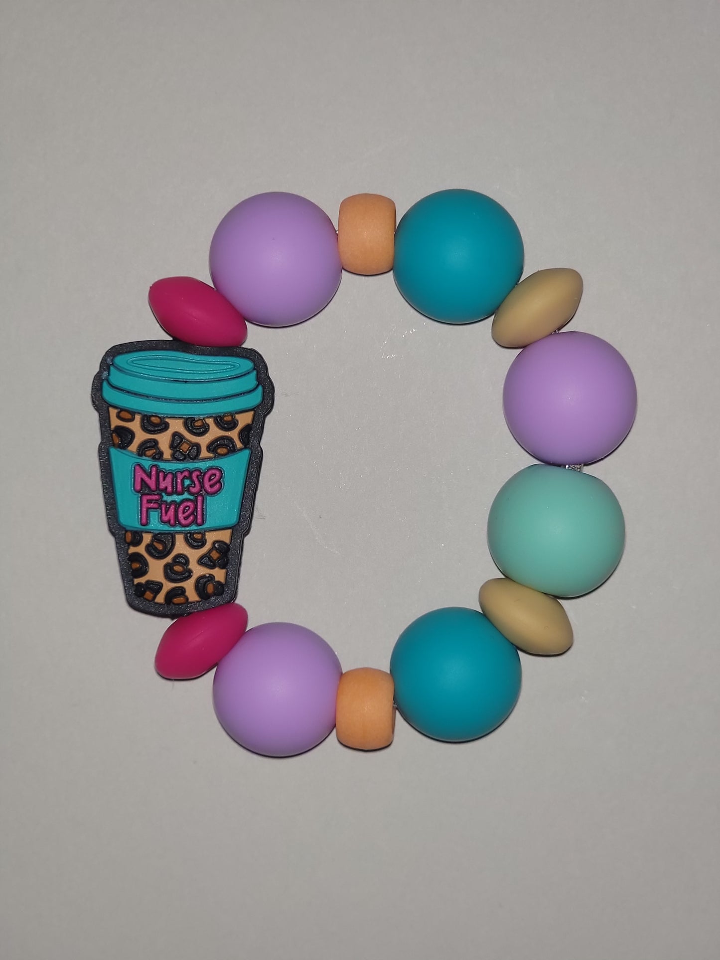 Nurse Fuel Leopard Coffee Cup Tumbler Charm