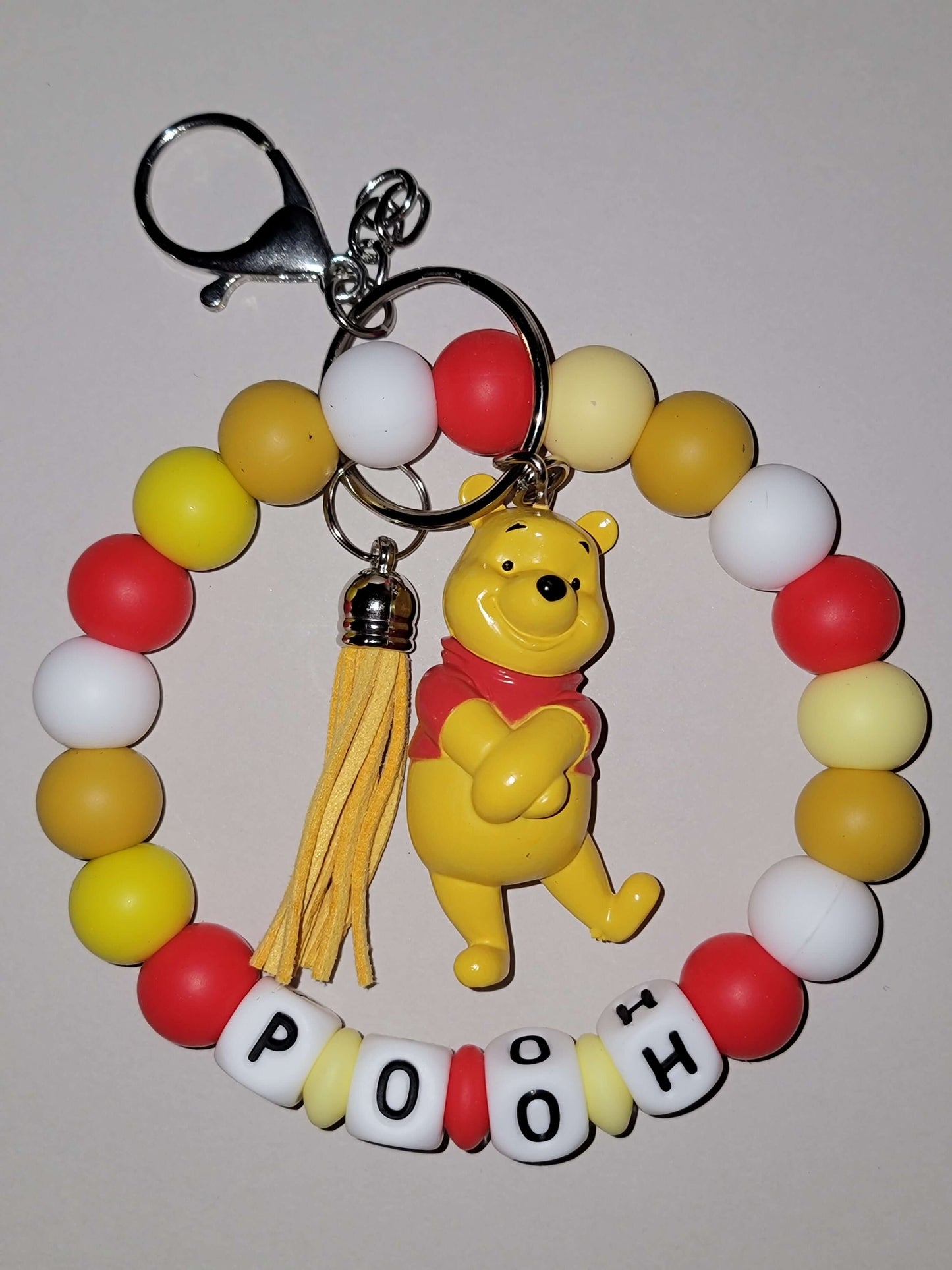 Honey Bear Beaded Wristlet