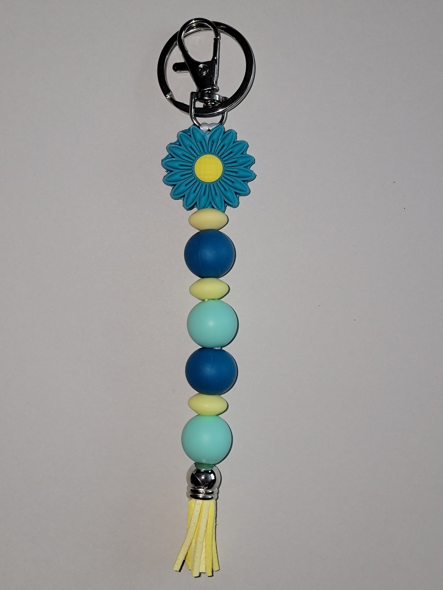 Golden Bloom Beaded Zipper Pull