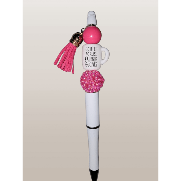 Beaded "Pink Brew" Pen - 21Wishes