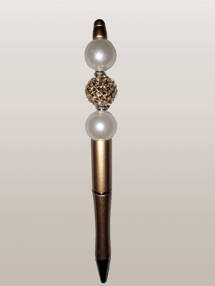 Beaded "Trio" Golden Elegance Pen - 21Wishes