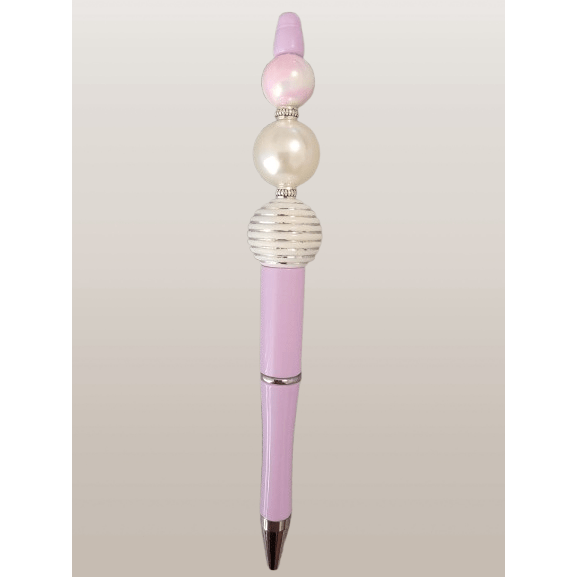 "Elegant Pink" Beaded Pen - 21Wishes