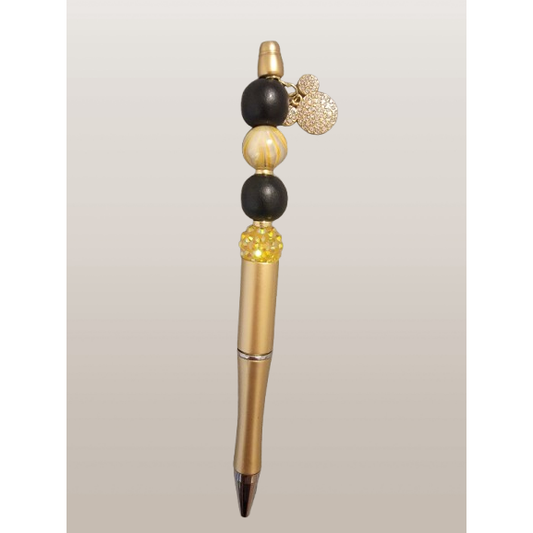 Beaded Pen – Sparkly Mickey Ears Charm