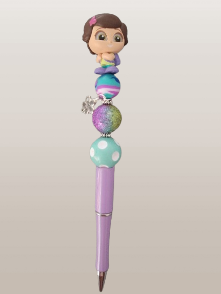 Beaded Pen – "Dora" Disney Doorables Edition