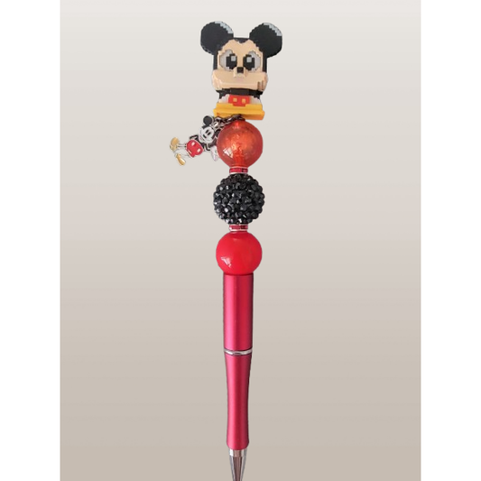 Beaded Pen – "Pixel Mickey"