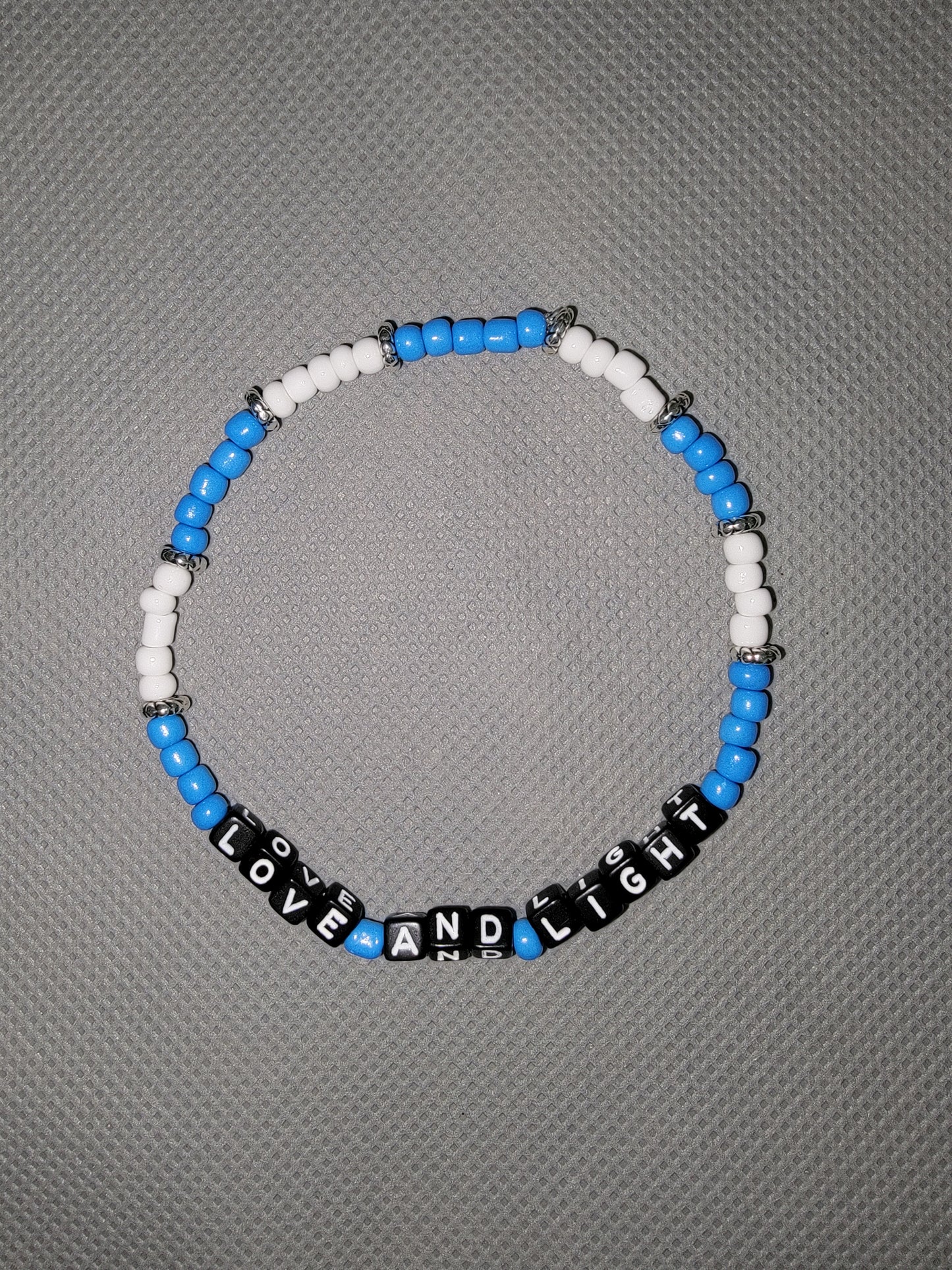 Love and Light Affirmation Beaded Bracelet