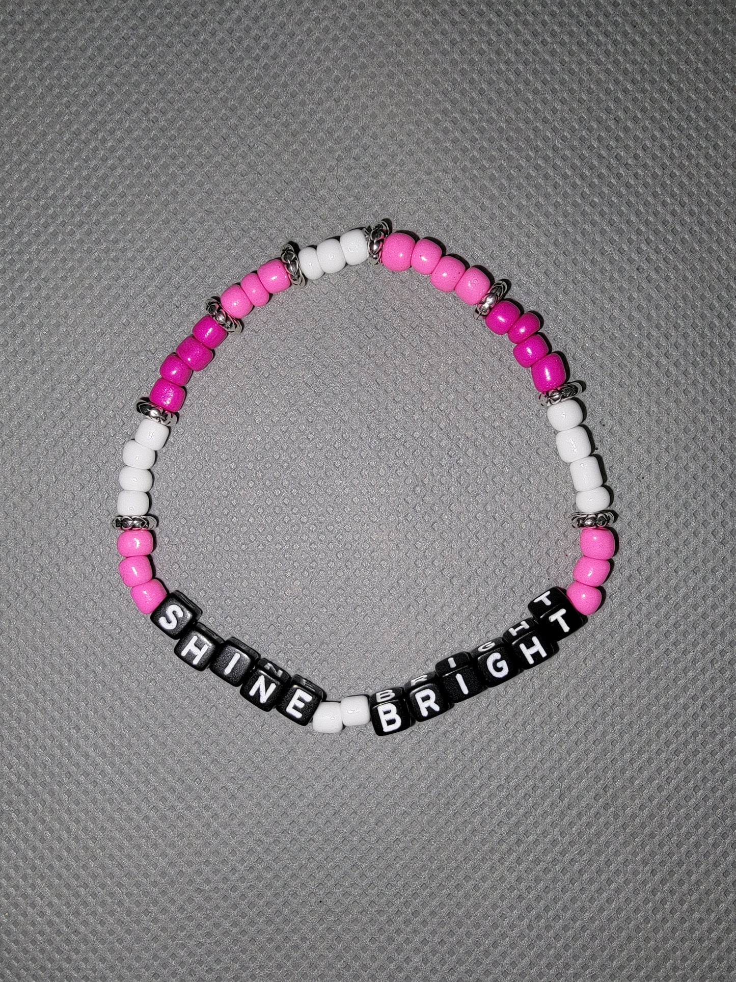 Shine Bright Affirmation Beaded Bracelet