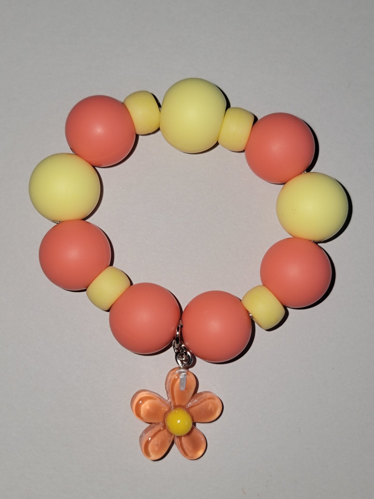 Sunny Bloom Beaded Tumbler Charm