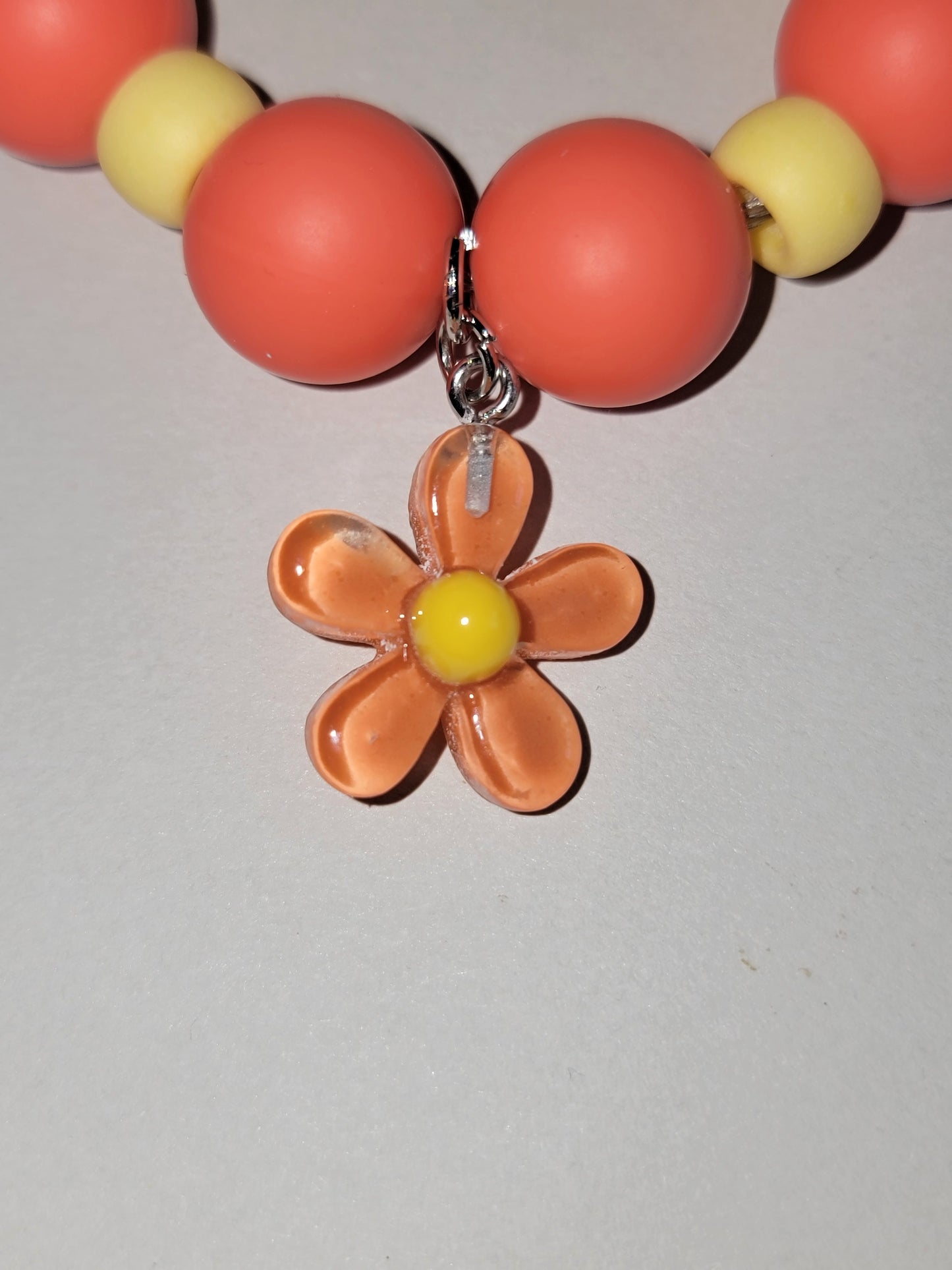 Sunny Bloom Beaded Tumbler Charm