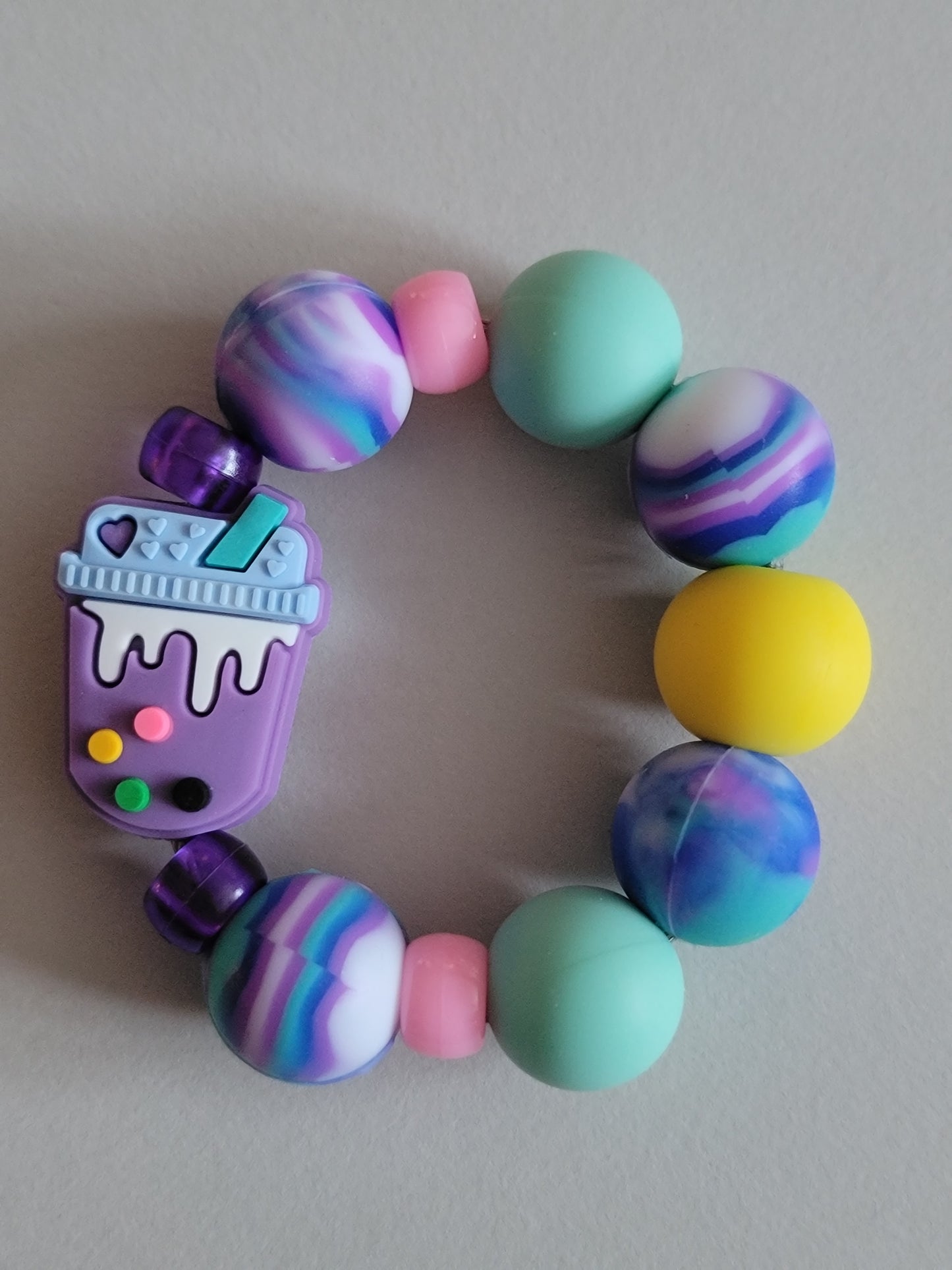 Milkshake Magic Beaded Tumbler Charm