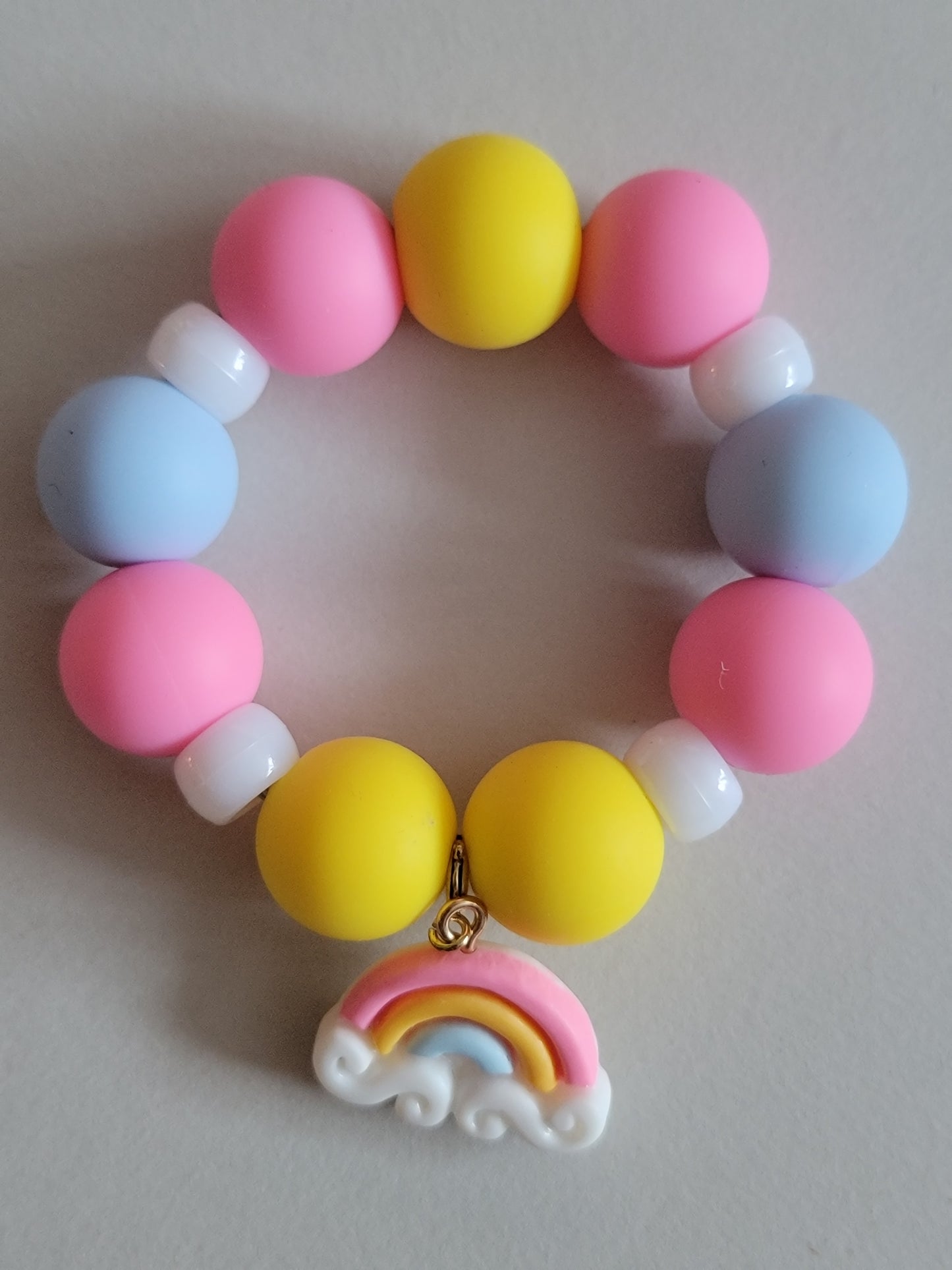 Rainbow Bliss Beaded Tumbler Charm