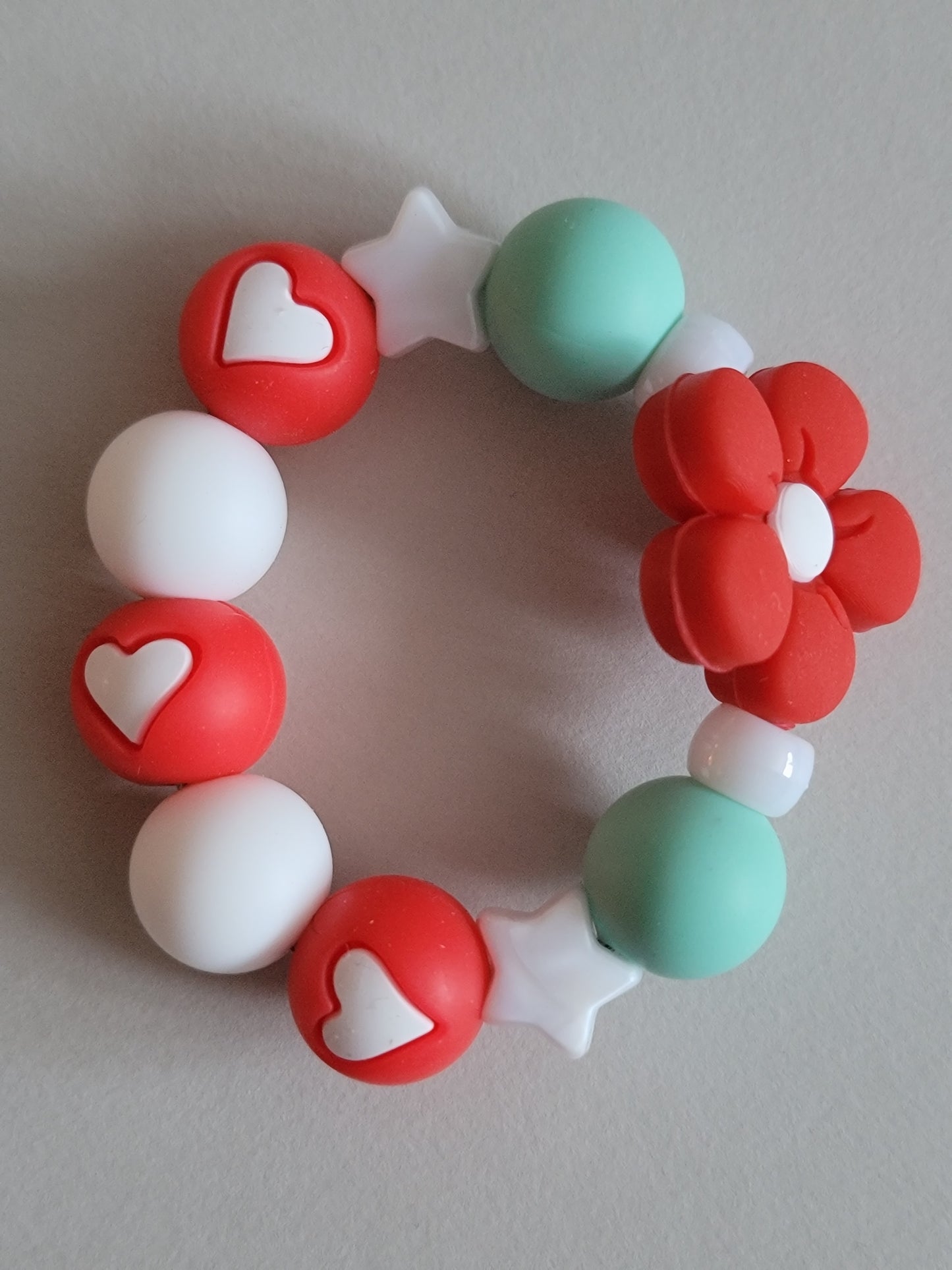 Floral Stars Beaded Tumbler Charm