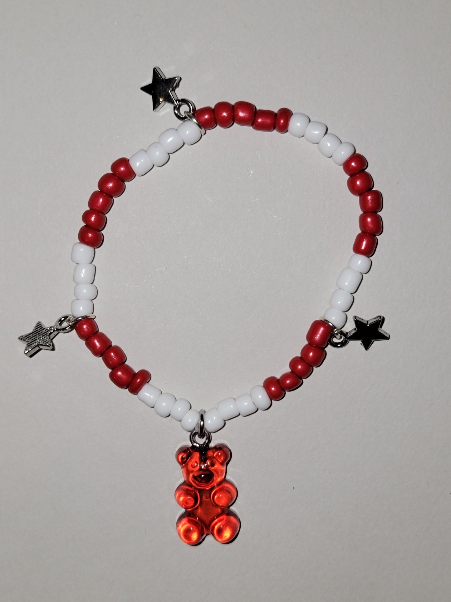 Red Gummy Bear Charm Bracelet
