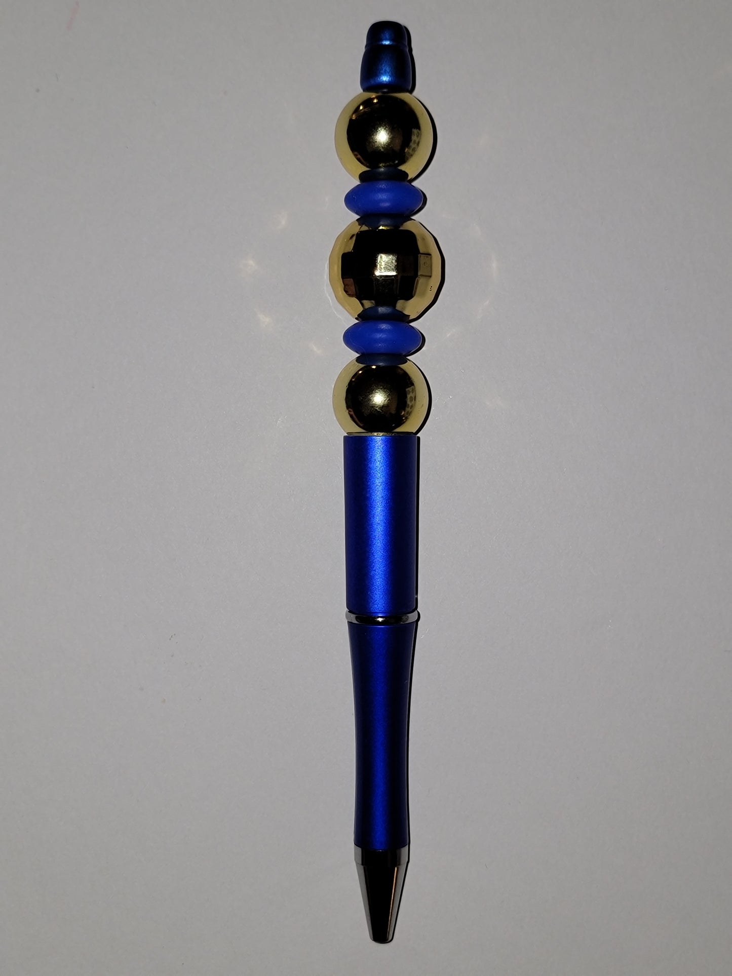 Gold Accent Beaded Trio Pen