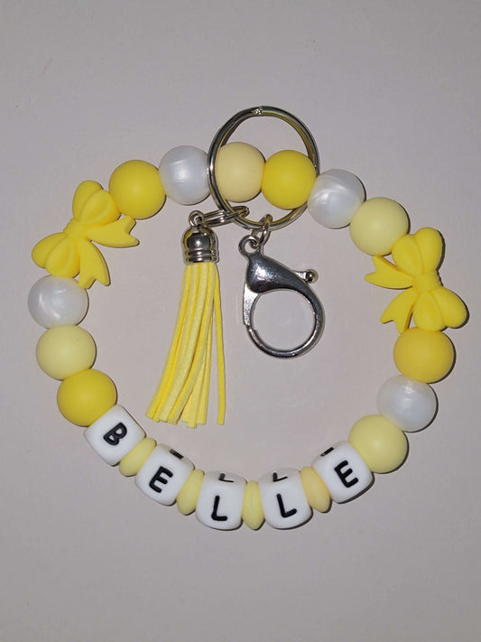 Golden Rose Beaded Wristlet