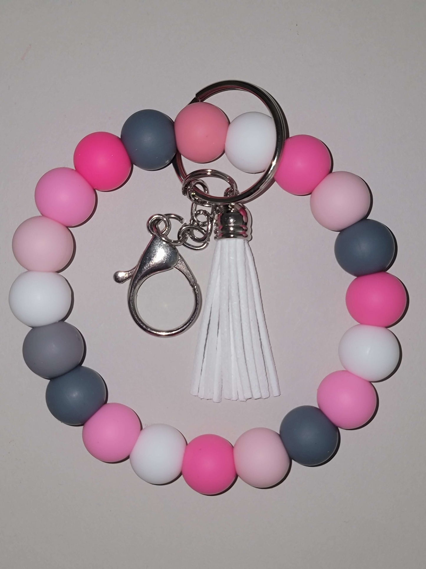 Blush Bloom Beaded Wristlet