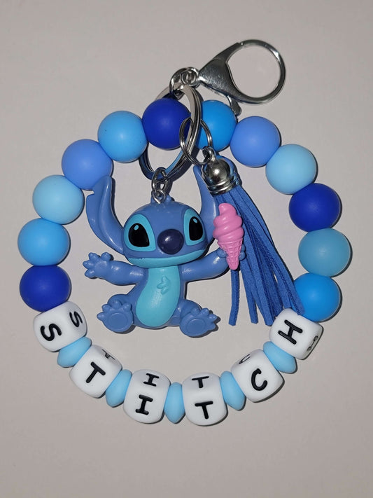Blue Cosmic Pal Beaded Wristlet