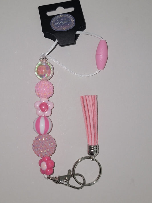 Floral Bliss Beaded Car Charm