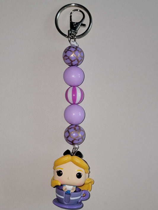 Whimsical Wonderland Beaded Bag Charm & Keychain Combo