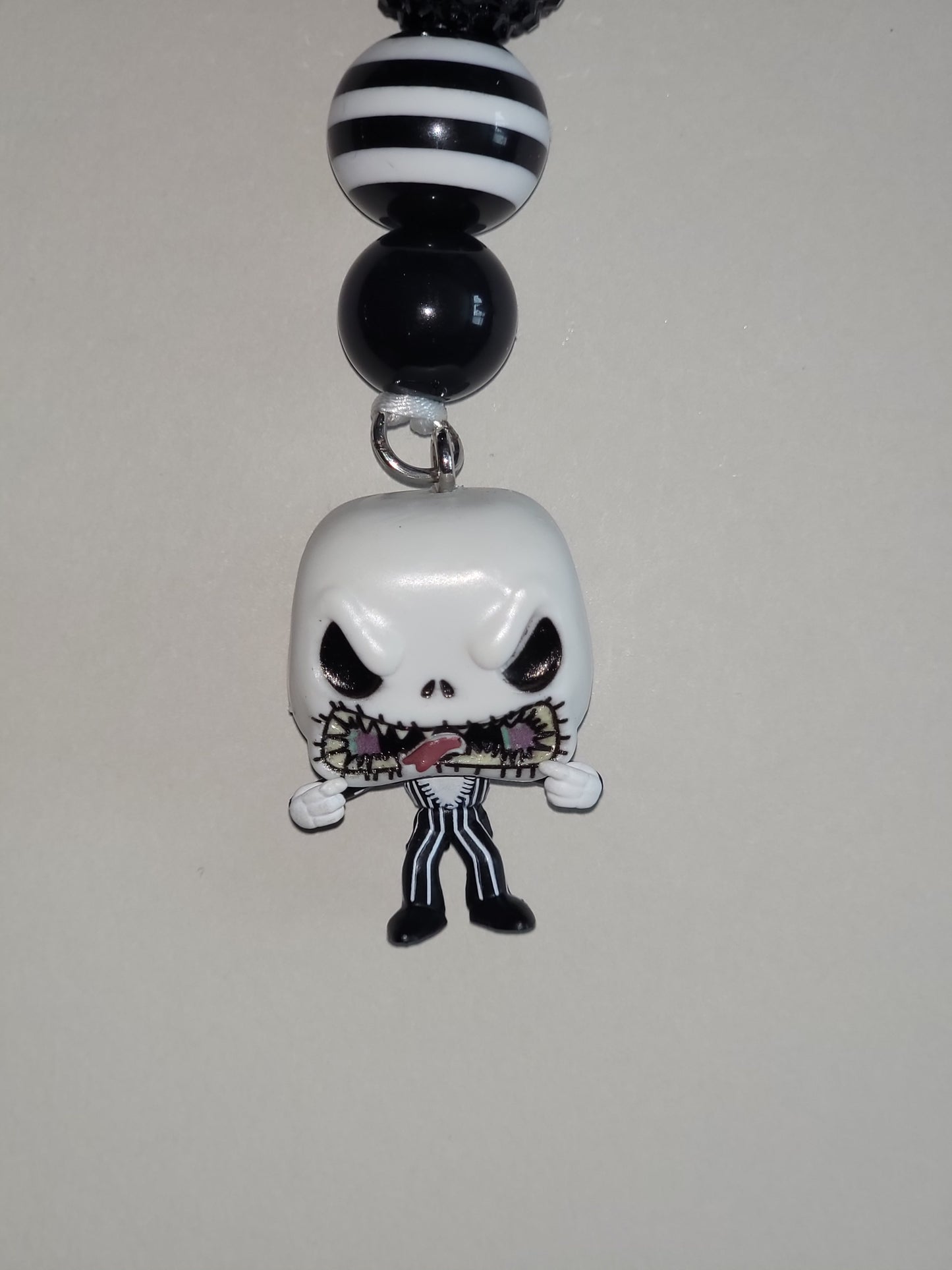Spooky Stripes Charm & Keychain Combo