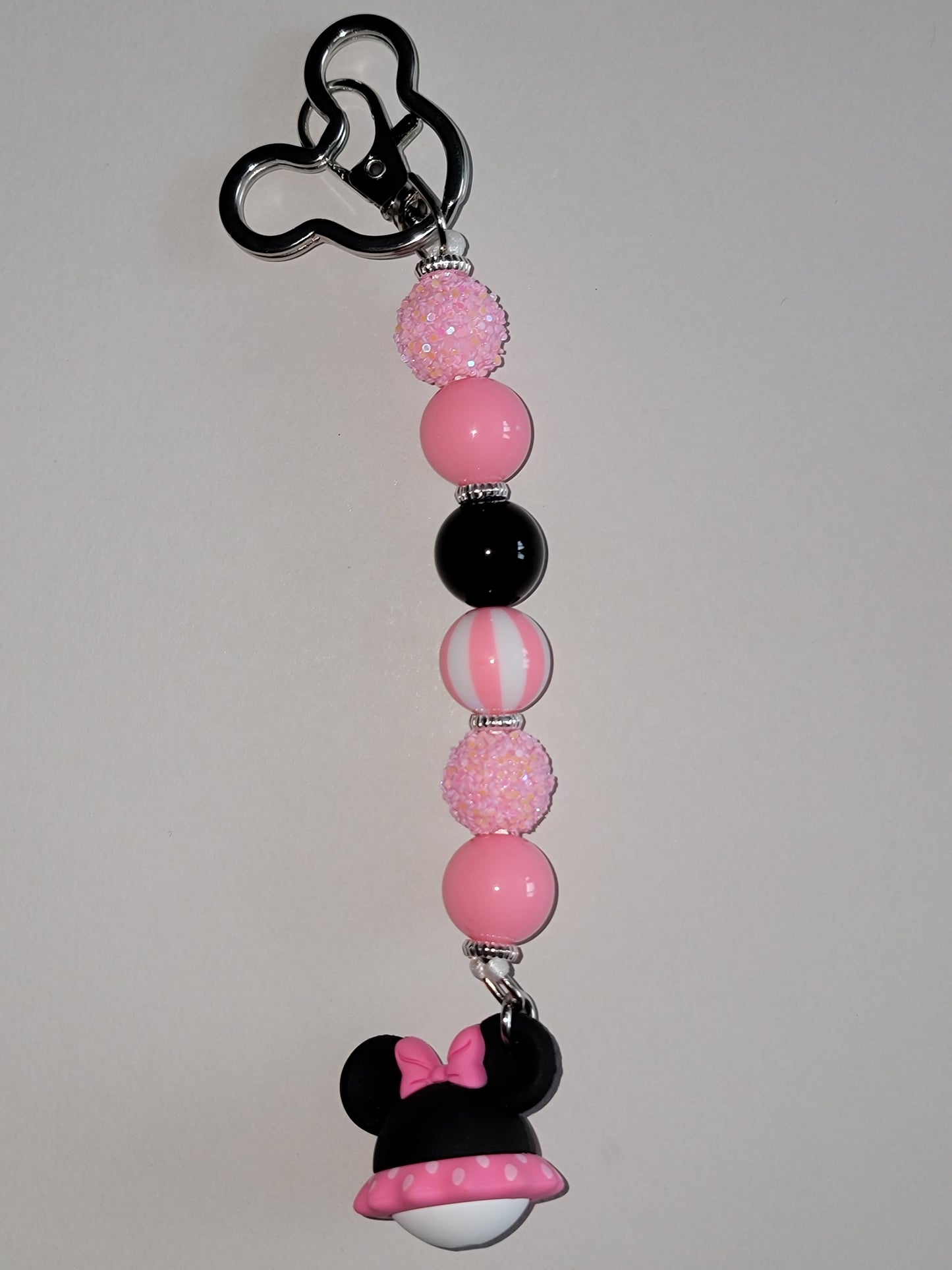Polka Dot Elegance Charm & Keychain Combo