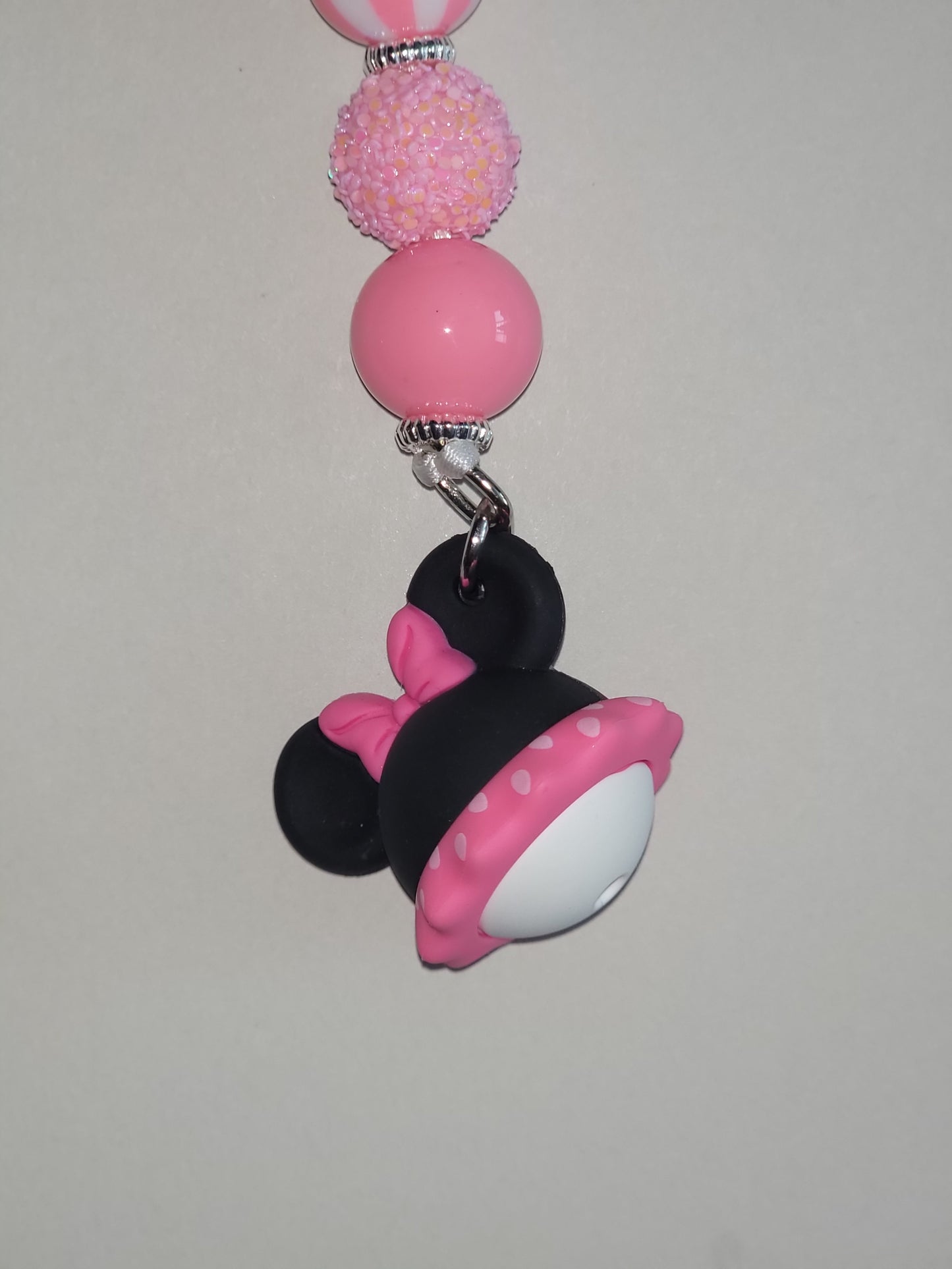Polka Dot Elegance Charm & Keychain Combo