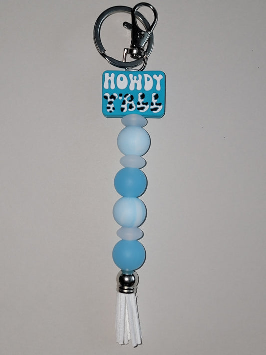 Howdy Y'all Beaded Zipper Pull