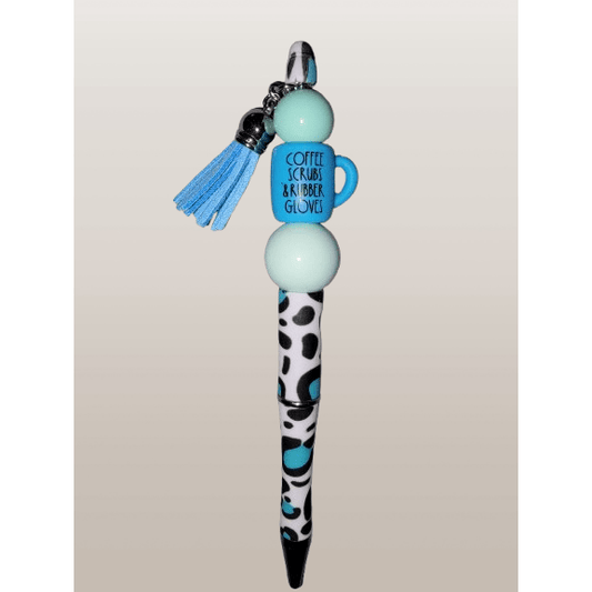 Beaded "Leopard Brew" Pen - 21Wishes