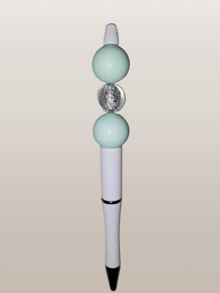 Beaded "Trio" Robin’s Egg Elegance Pen - 21Wishes