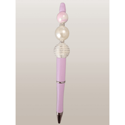 "Elegant Pink" Beaded Pen - 21Wishes