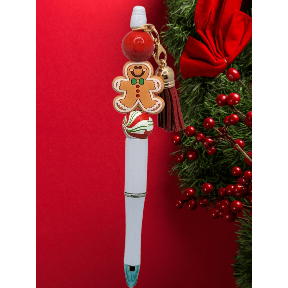 "Gingerbread Man" beaded pen - 21Wishes