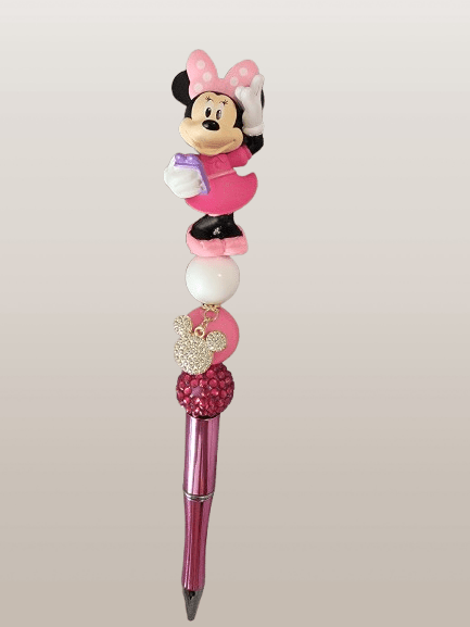 "Pink Minnie Mouse" Beaded Pen - 21Wishes
